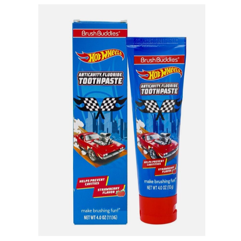 5/$20 NEW Kids Hot Wheels Strawberry Toothpaste